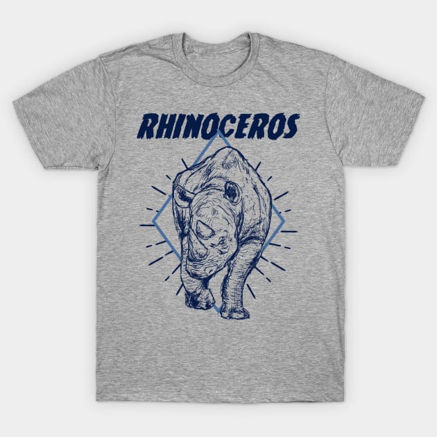 Rhinoceros T-Shirt by randomxawesome